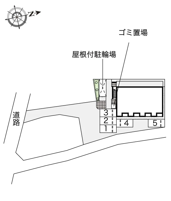 ★手数料０円★枚方市茄子作１丁目　月極駐車場（LP）